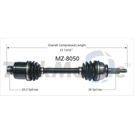 Surtrack Axle Cv Axle Shaft, Mz-8050 MZ-8050